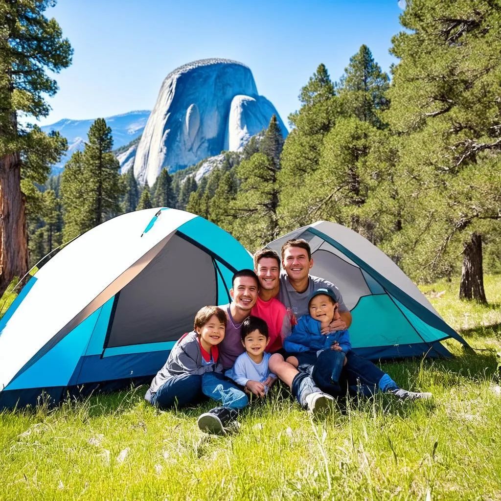 Family camping trip